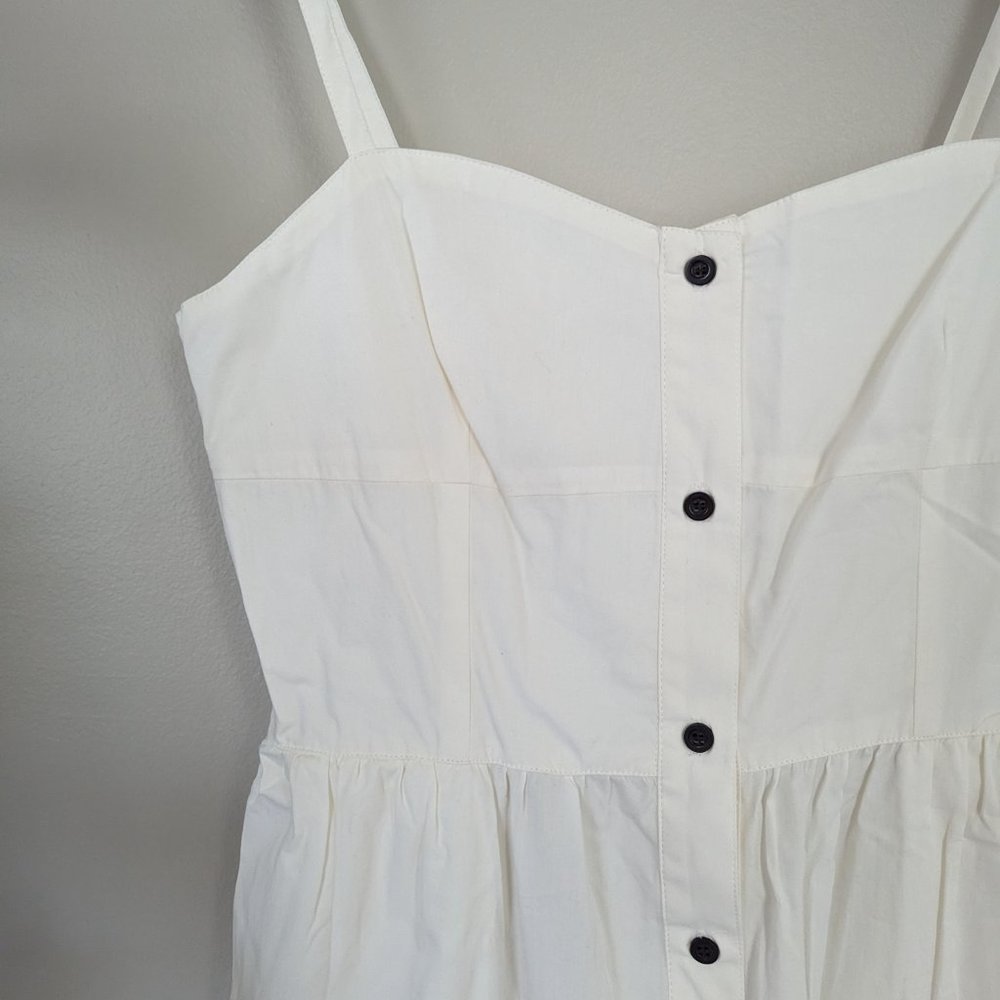 Solid & Striped Button Up Tiered Casual Midi Dres… - image 3